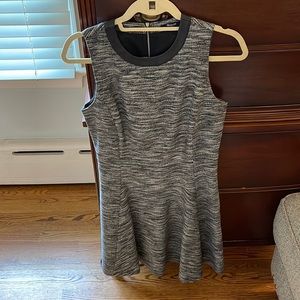 Madewell black and white work dress
